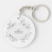 Eleganter Vintag glücklicher Muttertag | SCHLÜSSEL Schlüsselanhänger (Rückseite)