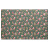 Eleganter Vintag rosa Rosen-grüner Hintergrund Stoff (Fat Quarter (45,7 x 55,9 cm))