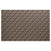 Eleganter Vintag rosa Rosen-Schwarzer Hintergrund Stoff (Yard (91,4 cm))
