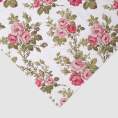 Eleganter Vintag rosa Rosenweißer Hintergrund Seidenpapier (Ausschnitt)