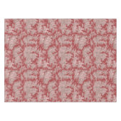 Eleganter, Vintag rosafarbener Rosatöckchen, bedru Tischdecke (Vorderseite (Horizontal))