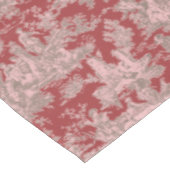 Eleganter, Vintag rosafarbener Rosatöckchen, bedru Tischdecke (Schrägansicht)