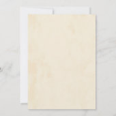 Eleganter Vintage-Blumen-Pfau-indische Hochzeit Einladung (Rückseite)