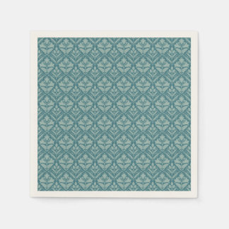 Eleganter Vintage-Blumendamask - Klassischer Ornam Serviette