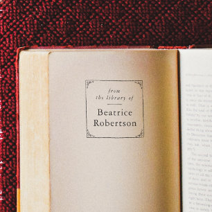 Eleganter Vintage-Rahmen aus der Bibliothek des Bu Permastempel