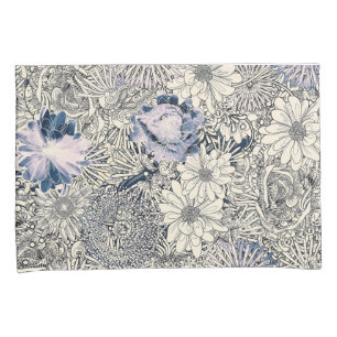 Eleganter Vintager Abstrakter Blumenhintergrund Kissenbezug