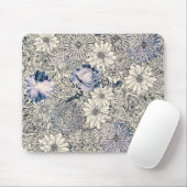 Eleganter Vintager Abstrakter Blumenhintergrund | Mousepad (Mit Mouse)