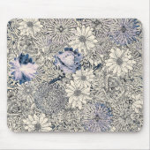 Eleganter Vintager Abstrakter Blumenhintergrund | Mousepad (Vorne)
