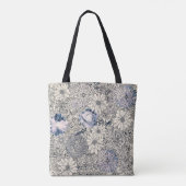 Eleganter Vintager Abstrakter Blumenhintergrund | Tasche (Rückseite)
