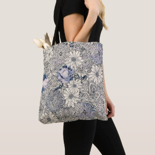Eleganter Vintager Abstrakter Blumenhintergrund   Tasche