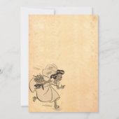 Eleganter Vintager alter Stil Rustikaler 50er Retr Einladung (Rückseite)