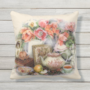 Eleganter Vintager antiker viktorianischer Kissen