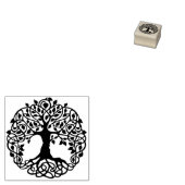 Eleganter Vintager Baum des Lebens Gummistempel (Stempel)