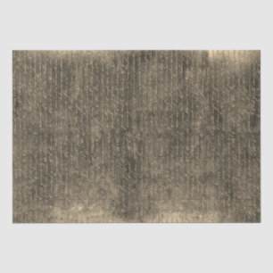 Eleganter Vintager Beige-Brown-handgeschriebener B Seidenpapier