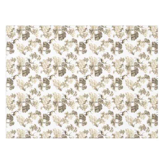 Eleganter Vintager Beige Tischdecke (Vorderseite (Horizontal))