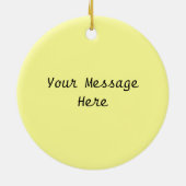 Eleganter Vintager Black Bird Gelb Keramik Ornament (Hinten)