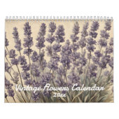 Eleganter Vintager Blume Naturkalender Kalender (Titelbild)