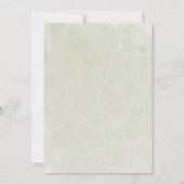 Eleganter Vintager Blumenfrauentag 50. Geburtstag Einladung (Rückseite)