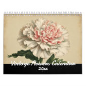 Eleganter Vintager Blumenkalender Kalender (Titelbild)
