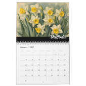 Eleganter Vintager Blumenkalender Kalender (Jan 2027)