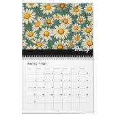 Eleganter Vintager Blumenkalender Kalender (Feb 2027)