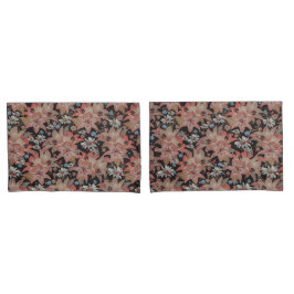 Eleganter Vintager Blumenkissenbezug des Kissenbezug