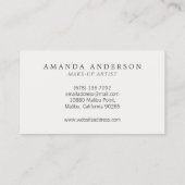 Eleganter Vintager Blumenlavender | Visitenkarte (Rückseite)