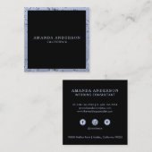 Eleganter Vintager Blumenlavender | Visitenkarte (Vorne/Hinten)