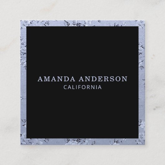 Eleganter Vintager Blumenlavender | Visitenkarte (Vorderseite)