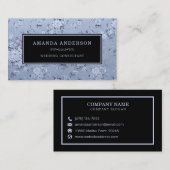 Eleganter Vintager Blumenlavender | Visitenkarte (Vorne/Hinten)