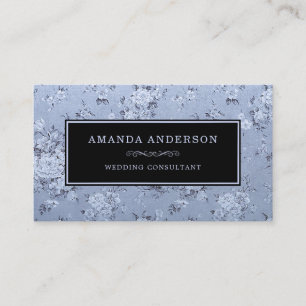 Eleganter Vintager Blumenlavender   Visitenkarte