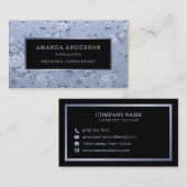 Eleganter Vintager Blumenlavender | Visitenkarte (Vorne/Hinten)