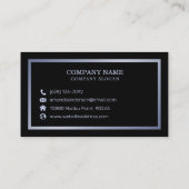 Eleganter Vintager Blumenlavender | Visitenkarte (Rückseite)