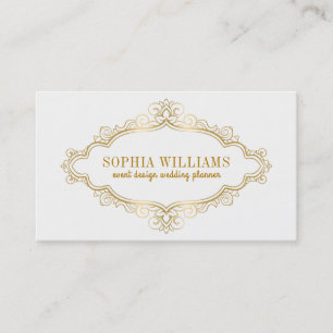 Eleganter Vintager Blumenrahmen Visitenkarte