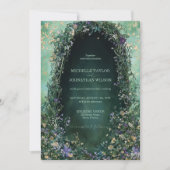 Eleganter Vintager, blumenreicher Viktorianischer  Einladung (Vorderseite)