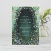 Eleganter Vintager, blumenreicher Viktorianischer  Einladung (Stehend Vorderseite)