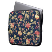 Eleganter Vintager BlumenRosen-Elektronik-Fall Laptopschutzhülle (Vorderseite Links)