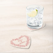 Eleganter Vintager Blumenstrauß Valentinstag Untersetzer (Vor Ort)