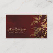 Eleganter Vintager Bordeaux Visitenkarte (Vorderseite)