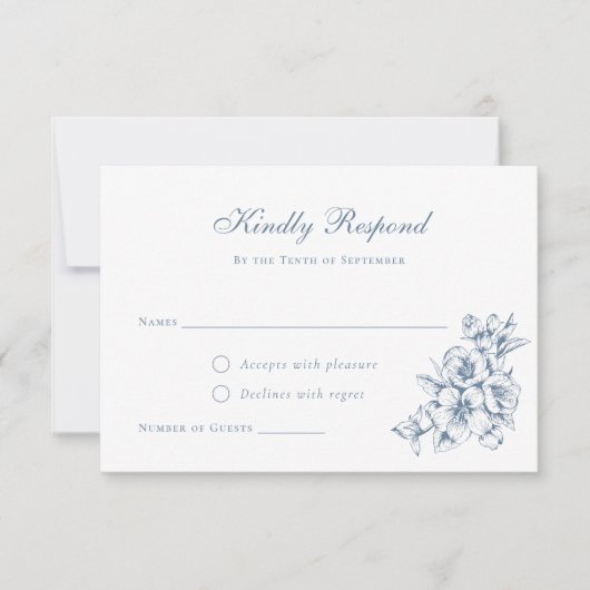 Eleganter Vintager botanischer Hochzeitstag Einladung (Vorderseite)