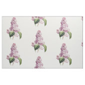 Eleganter Vintager botanischer Lila Lilac Blossom Stoff (Fat Quarter (45,7 x 55,9 cm))