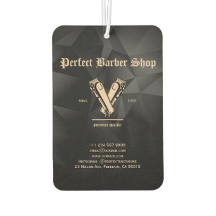 Eleganter Vintager Clippers Barber Shop Beruflich Autolufterfrischer