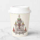 Eleganter Vintager Crawfish / Crayfish Boil Pappbecher (Vorderseite)