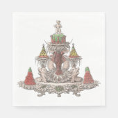 Eleganter Vintager Crawfish / Crayfish Boil Serviette (Vorderseite)