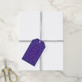 Eleganter Vintager Damaske-Text Geschenkanhänger (Mit Garn)