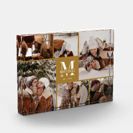 Eleganter Vintager Fotocollage Fotoblock