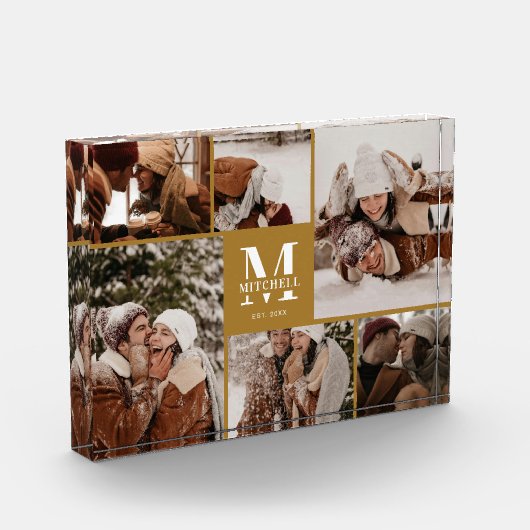 Eleganter Vintager Fotocollage Fotoblock (Links)