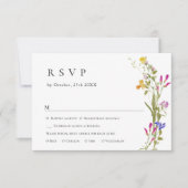 Eleganter Vintager Französischer Garten Blumengrün RSVP Karte