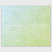 Eleganter Vintager französischer Handschriftenbrie Geschenkpapier (Flach)