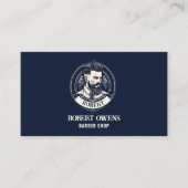 Eleganter Vintager Friseursalon Visitenkarte (Vorderseite)